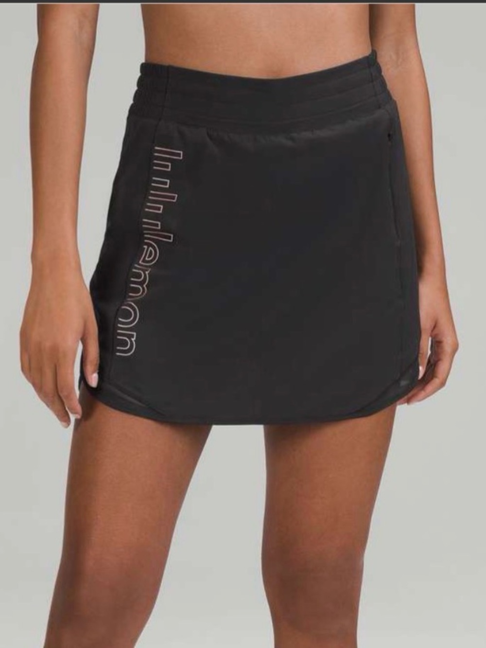 NWT lululemon Hotty Hot High-Rise Long Skirt *Graphic in Black